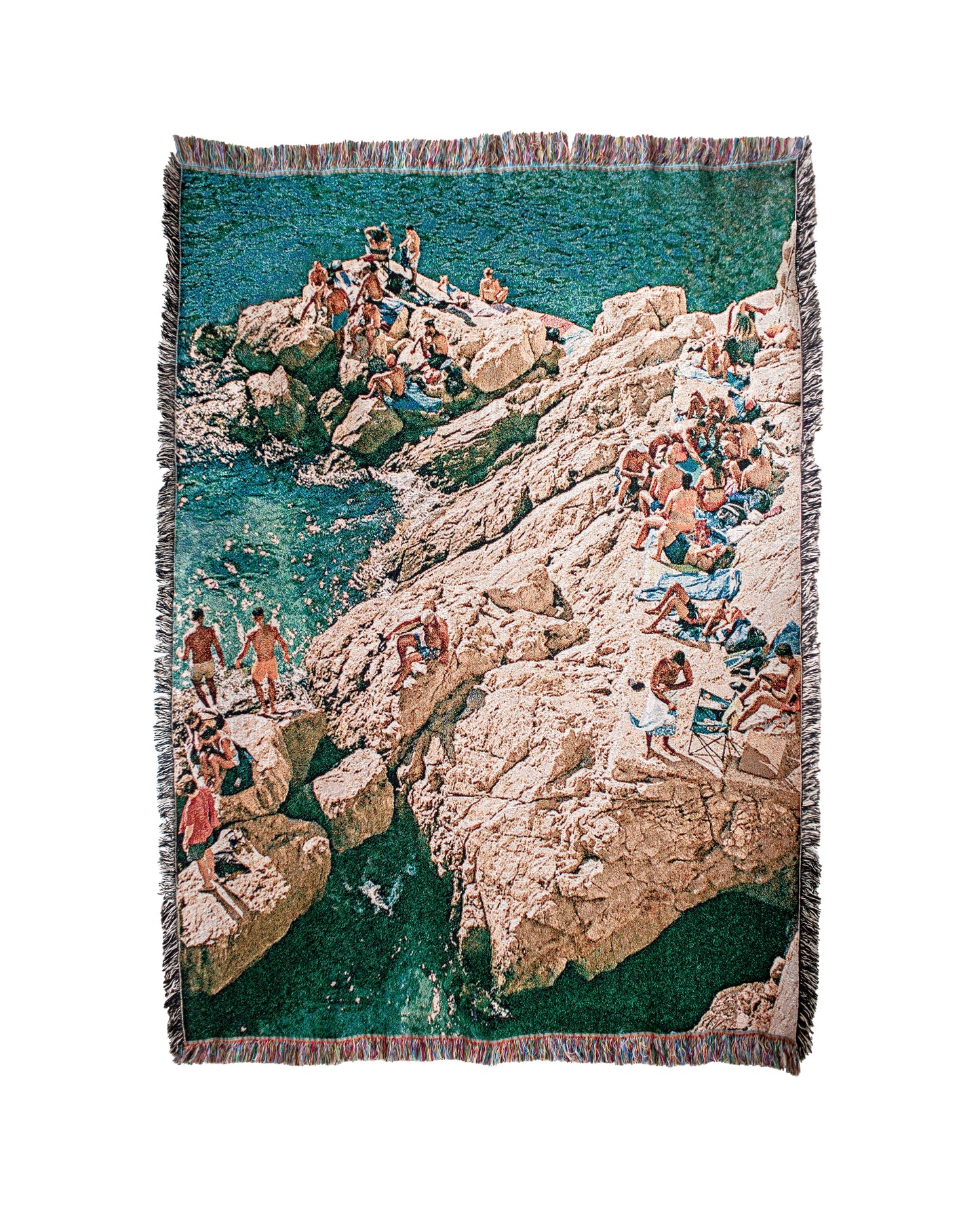 "CALANQUE" Woven blanket