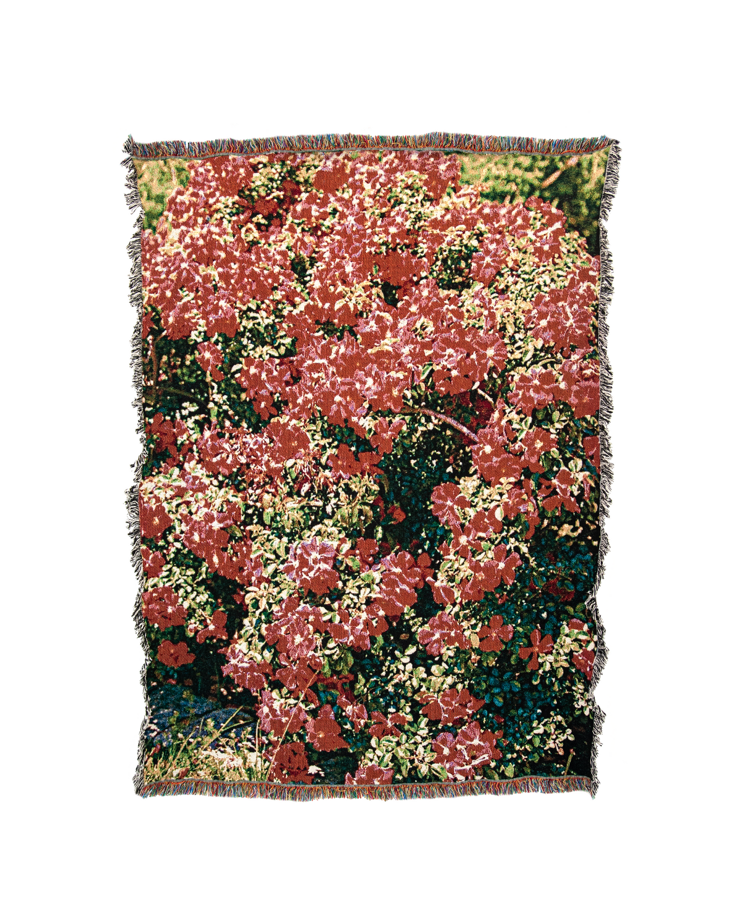 "FLOWERS" Woven blanket